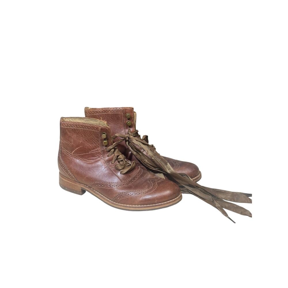 Sebago leather boots size 6.5 women's